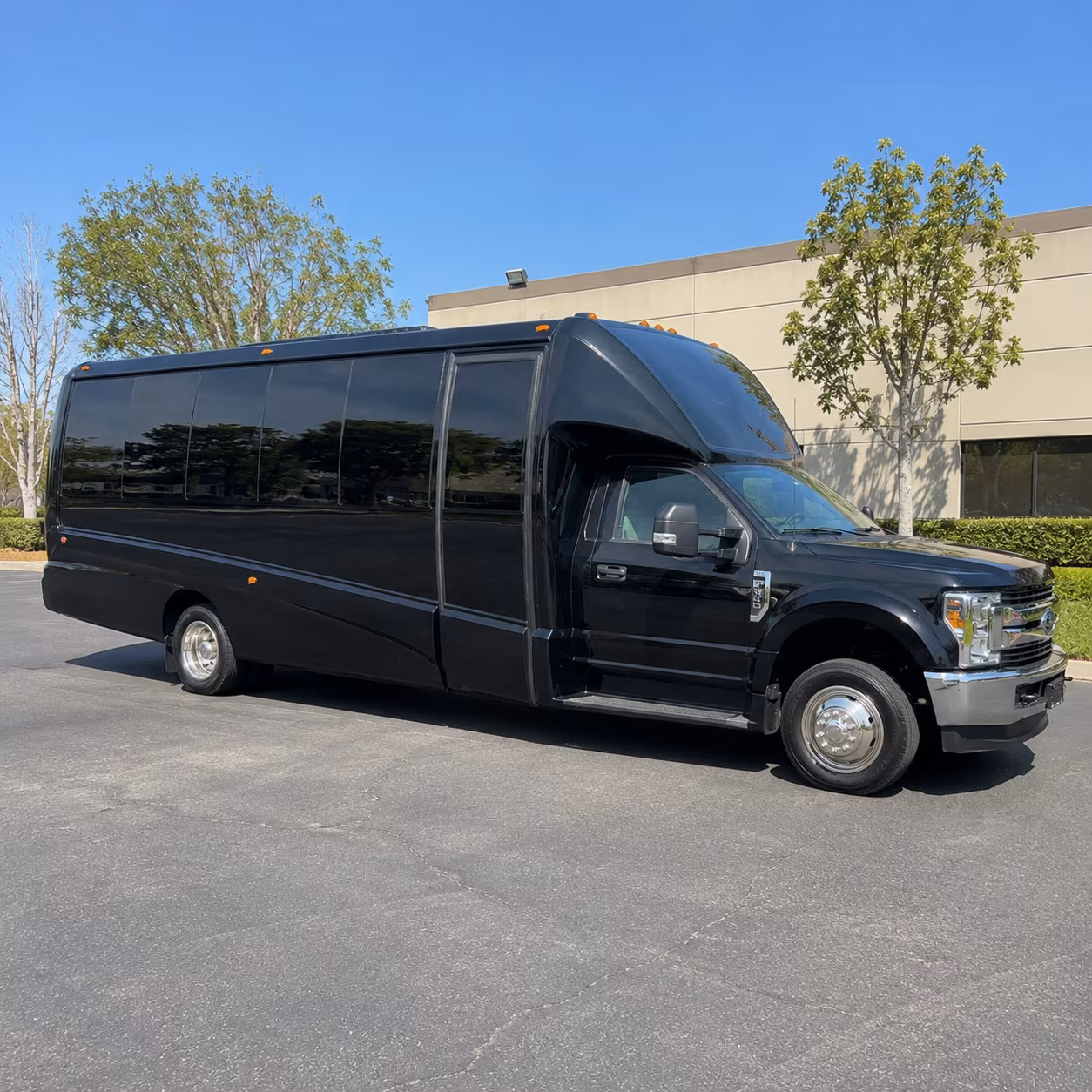 Interior of a party bus rental serving West Covina