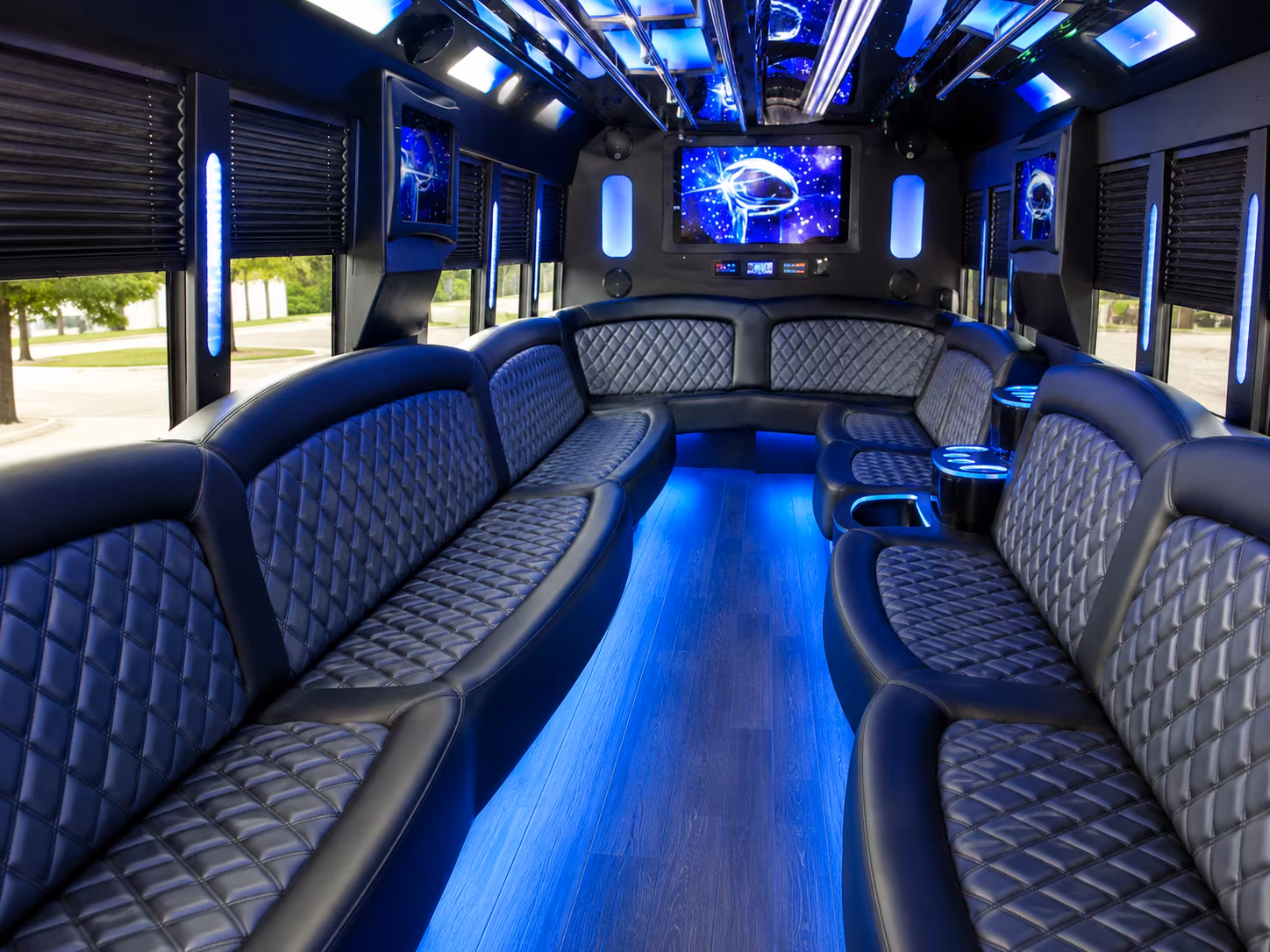 West Covina Concert & Music Festival Transportation party bus interior