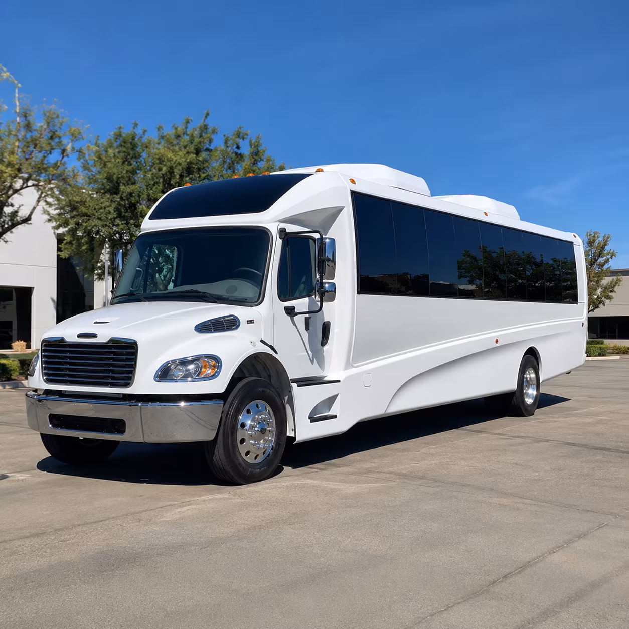 West Covina Corporate Transportation party bus exterior