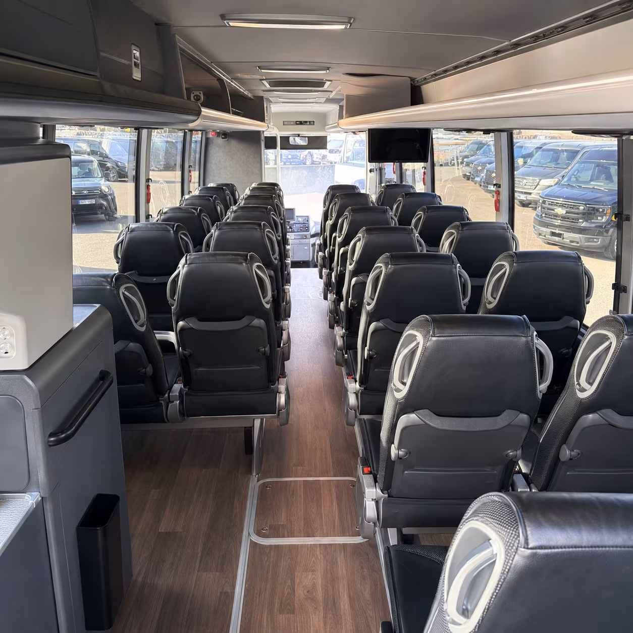 West Covina Corporate Transportation party bus exterior