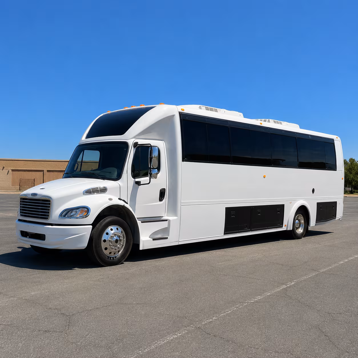 West Covina Private Event Transportation party bus exterior