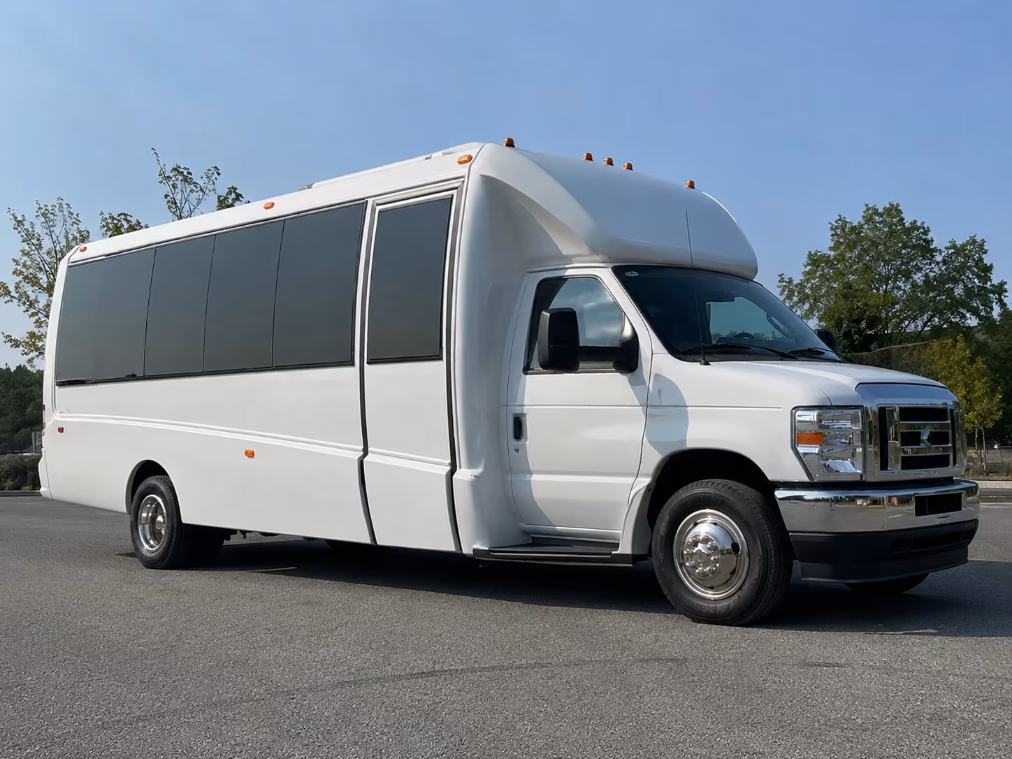 West Covina Private Event Transportation party bus exterior