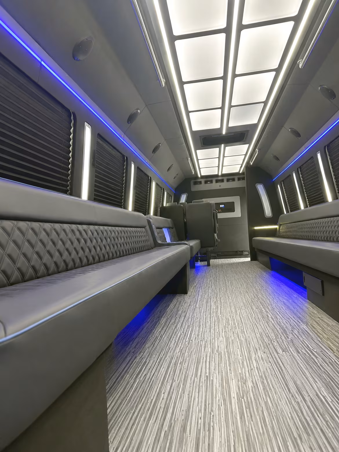 West Covina Prom & Homecoming Transportation party bus interior