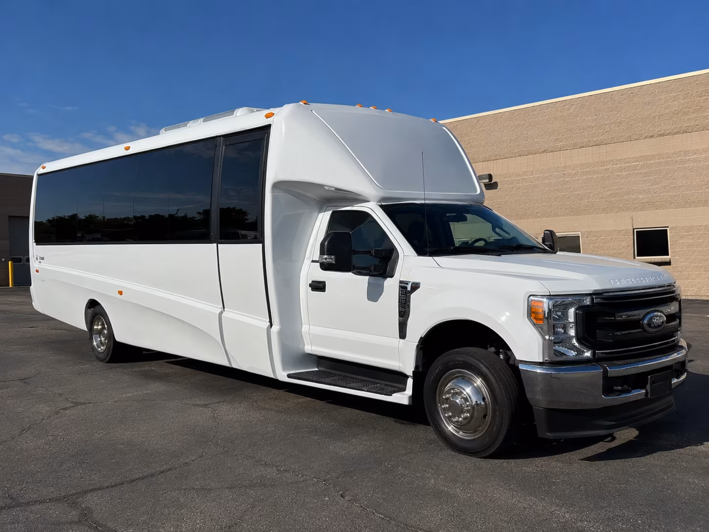 West Covina School Event Transportation party bus exterior