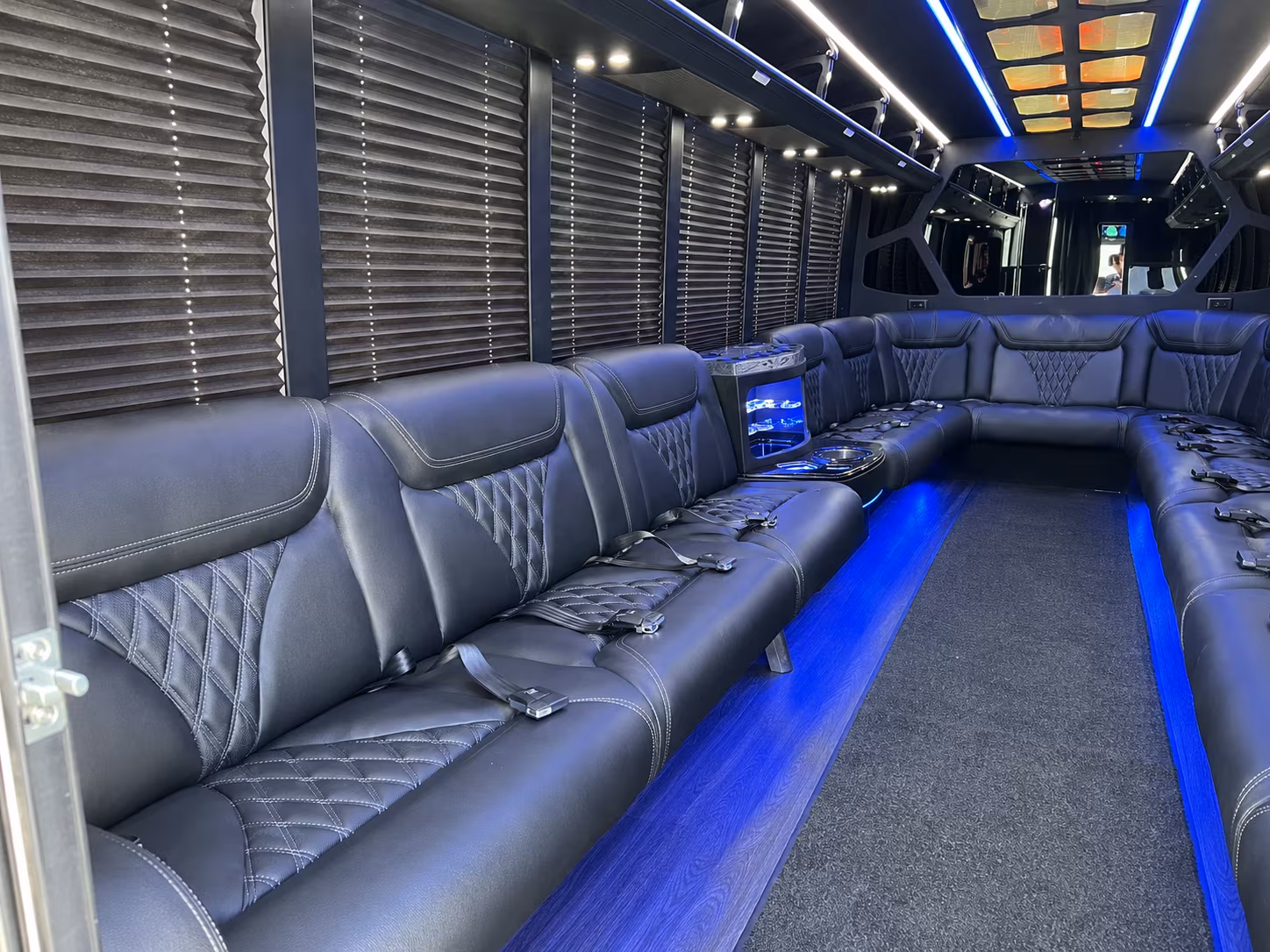 West Covina Sporting Event Transportation party bus exterior