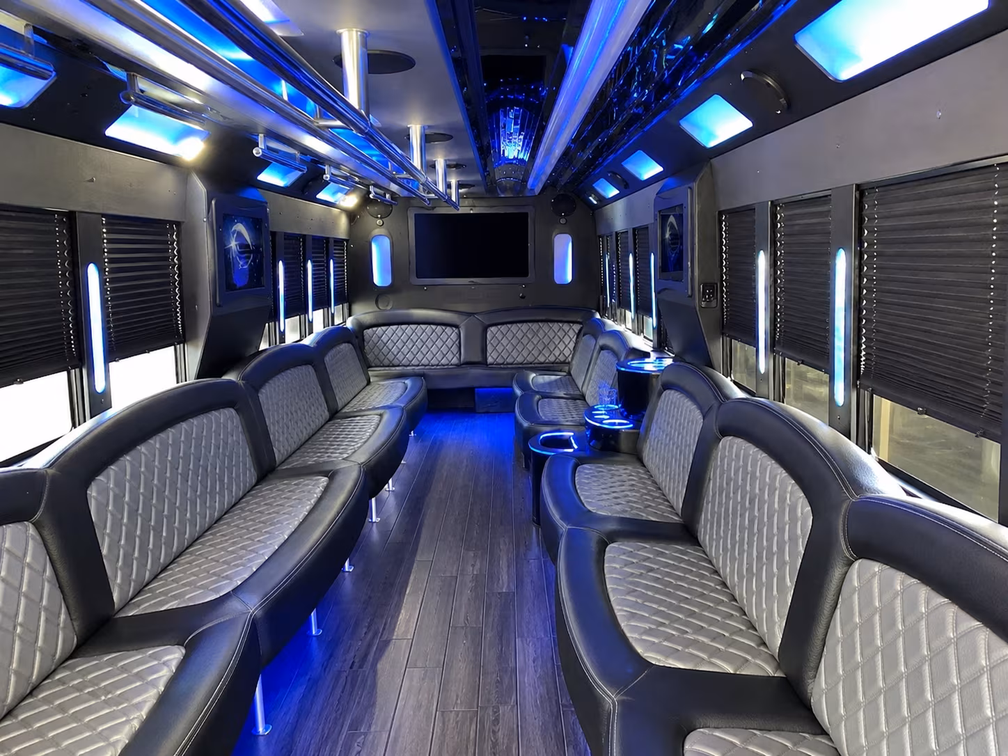 West Covina Sporting Event Transportation party bus exterior