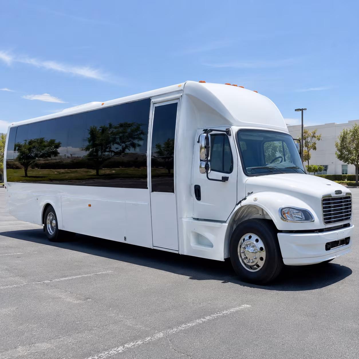 West Covina Sporting Event Transportation party bus exterior