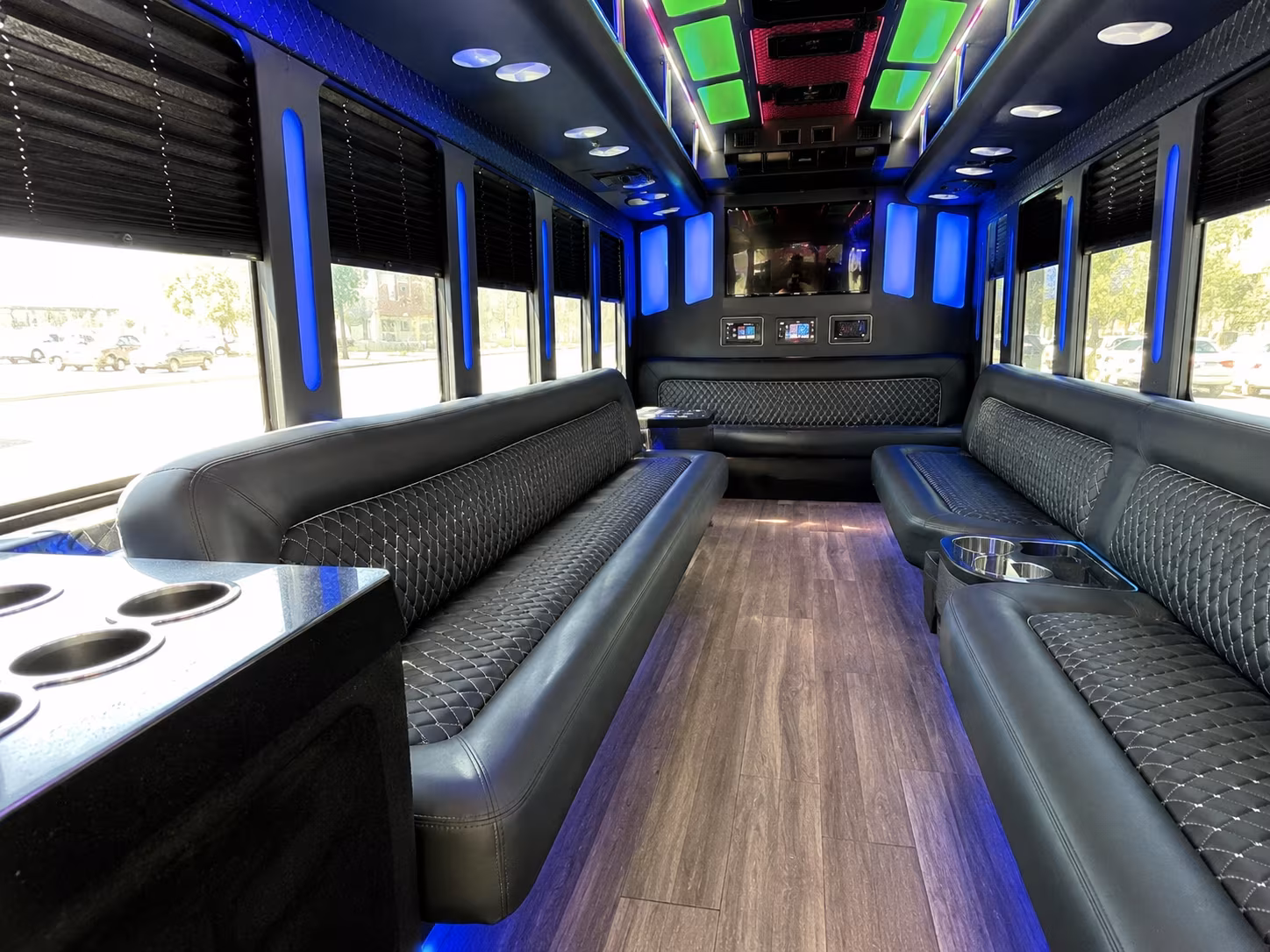 West Covina Sporting Event Transportation party bus exterior
