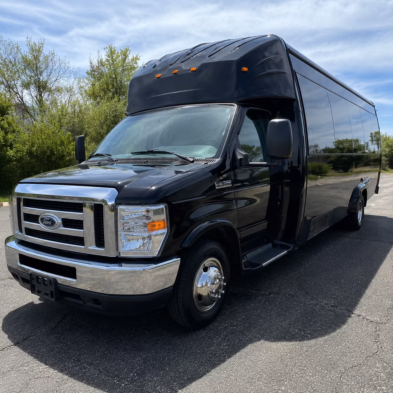 West Covina Wedding Transportation party bus exterior