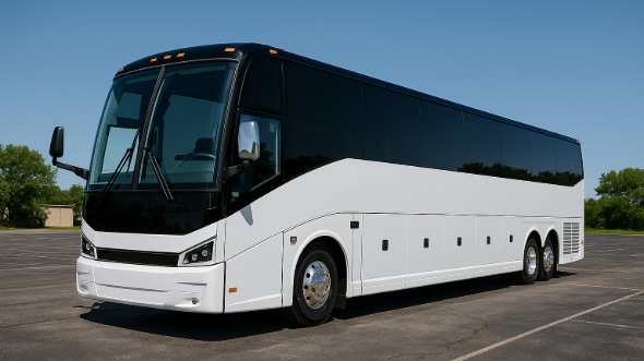 Exterior of West Covina Party Bus Company's 40 Passenger Party Bus in Rosemead