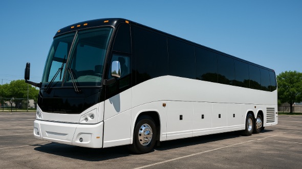 Exterior of West Covina Party Bus Company's 50 Passenger Party Bus in Arcadia