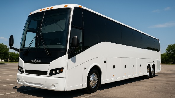 Exterior of West Covina Party Bus Company's 50 Passenger Party Bus in Glendora