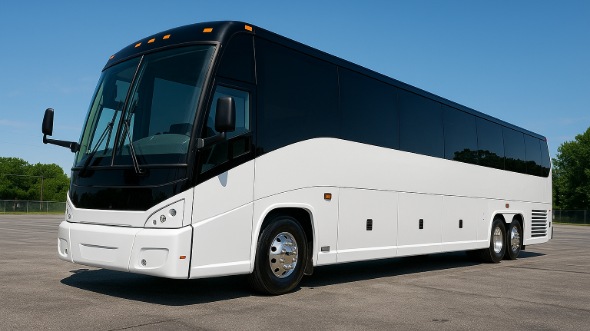 Exterior of West Covina Party Bus Company's 50 Passenger Party Bus in Rosemead